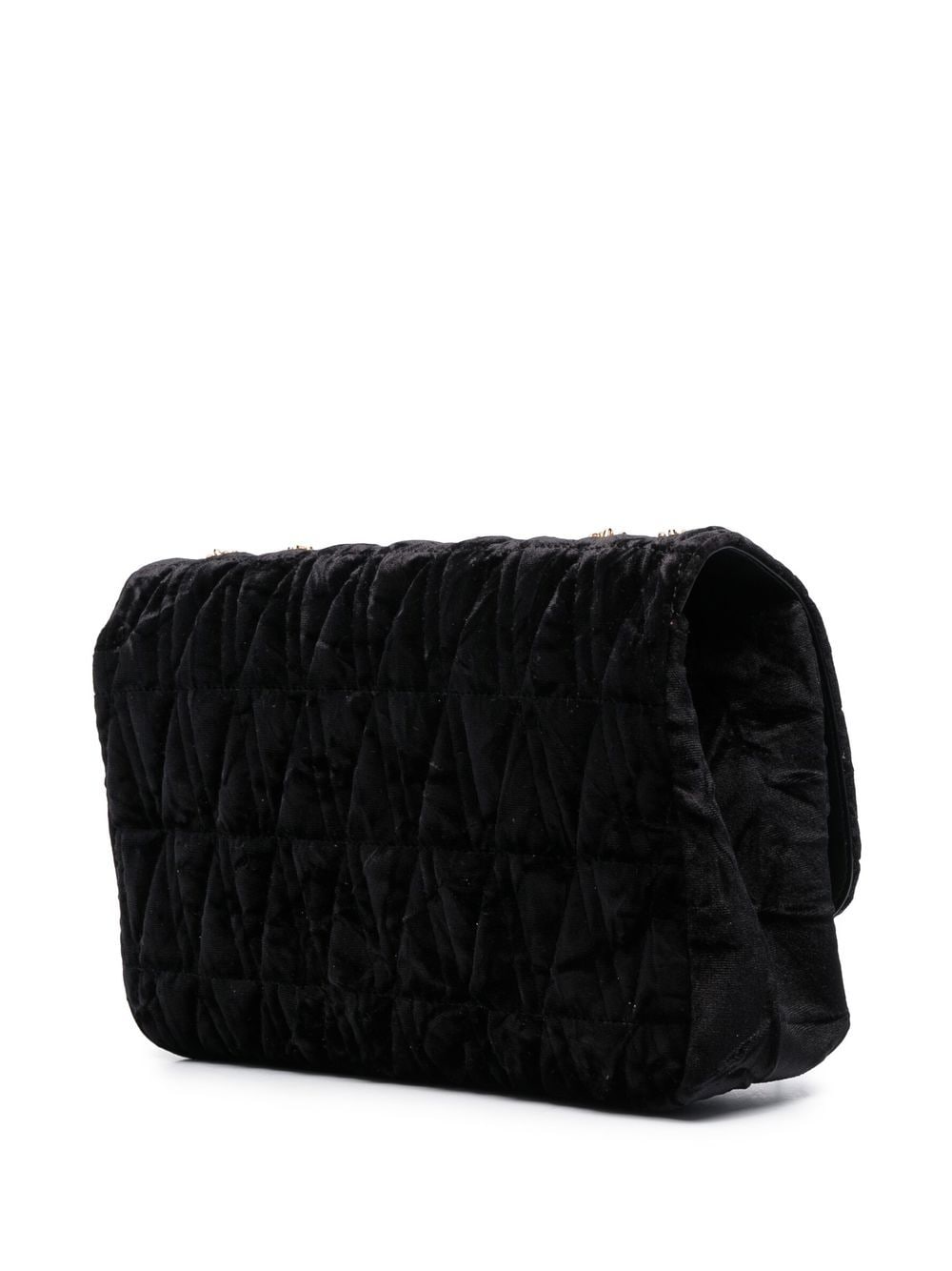 Versace Virtus velvet shoulder bag