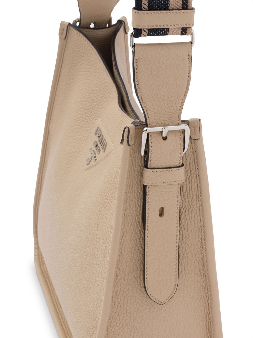 Pra*a triangle-logo hobo shoulder bag