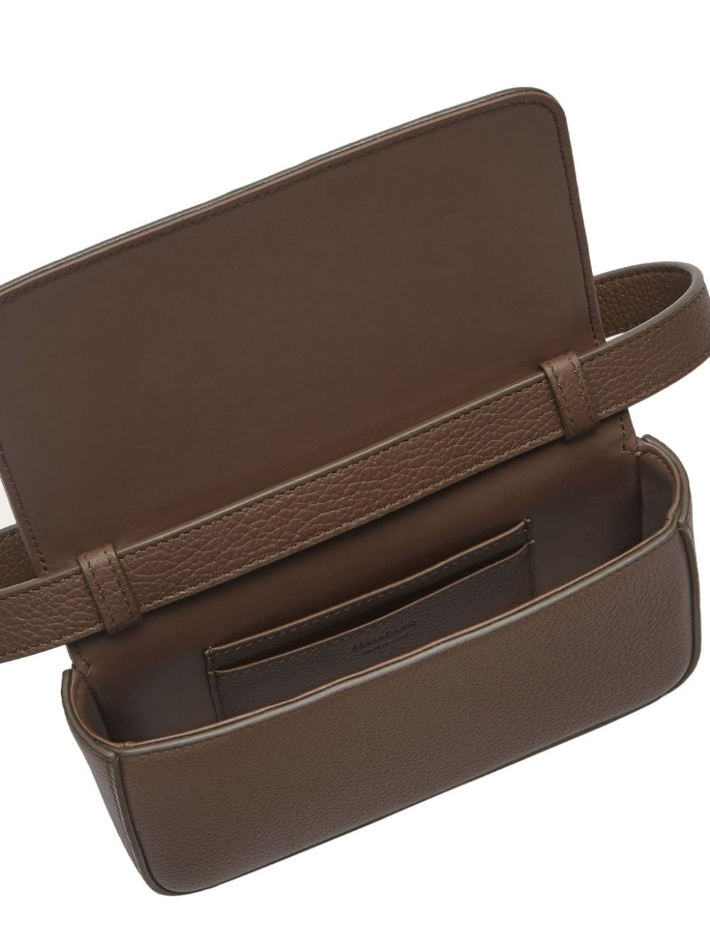 Ferragamo Gancini buckle pebbled-texture shoulder bag