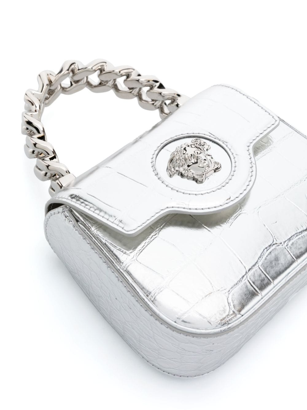 Versace La Medusa metallic mini bag
