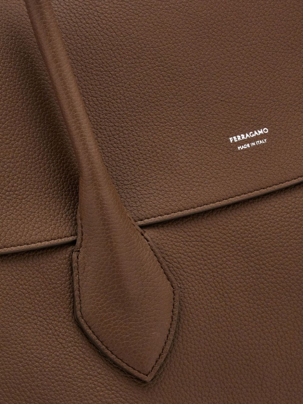 Ferragamo large leather tote bag