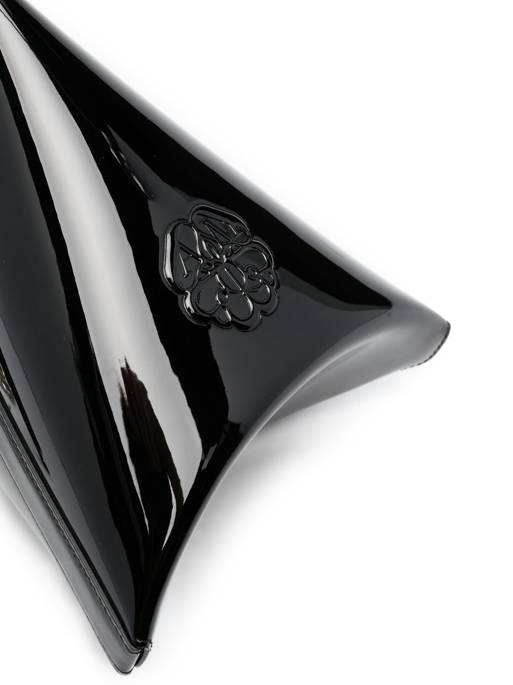 Alexander McQueen Curve leather pouch