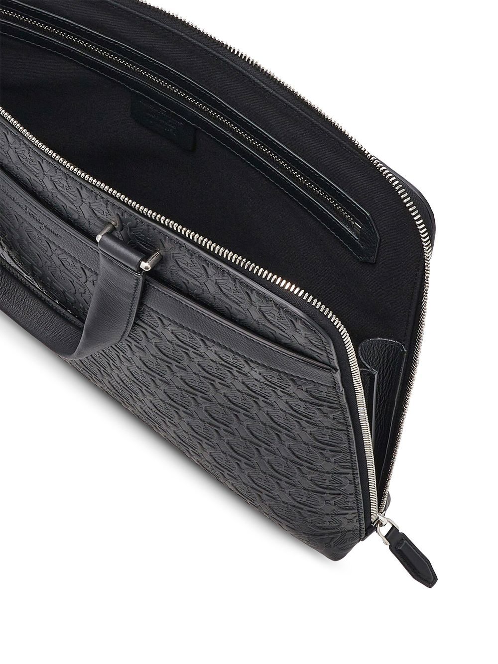 Ferragamo Gancini-pattern laptop case