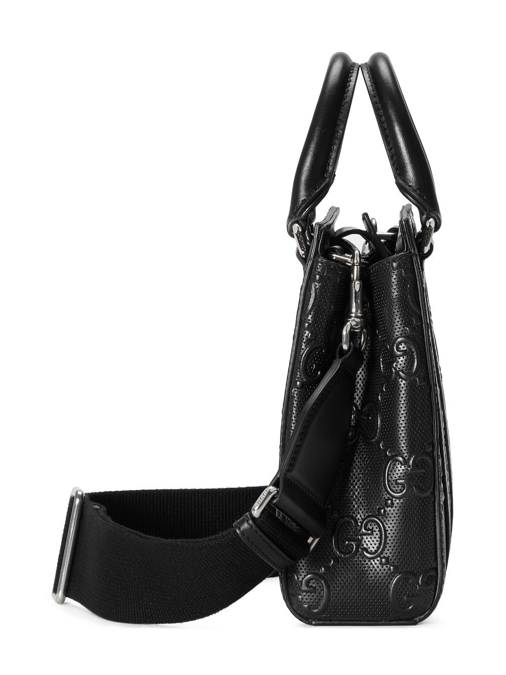 G*u*i gg-embossed mini leather tote bag