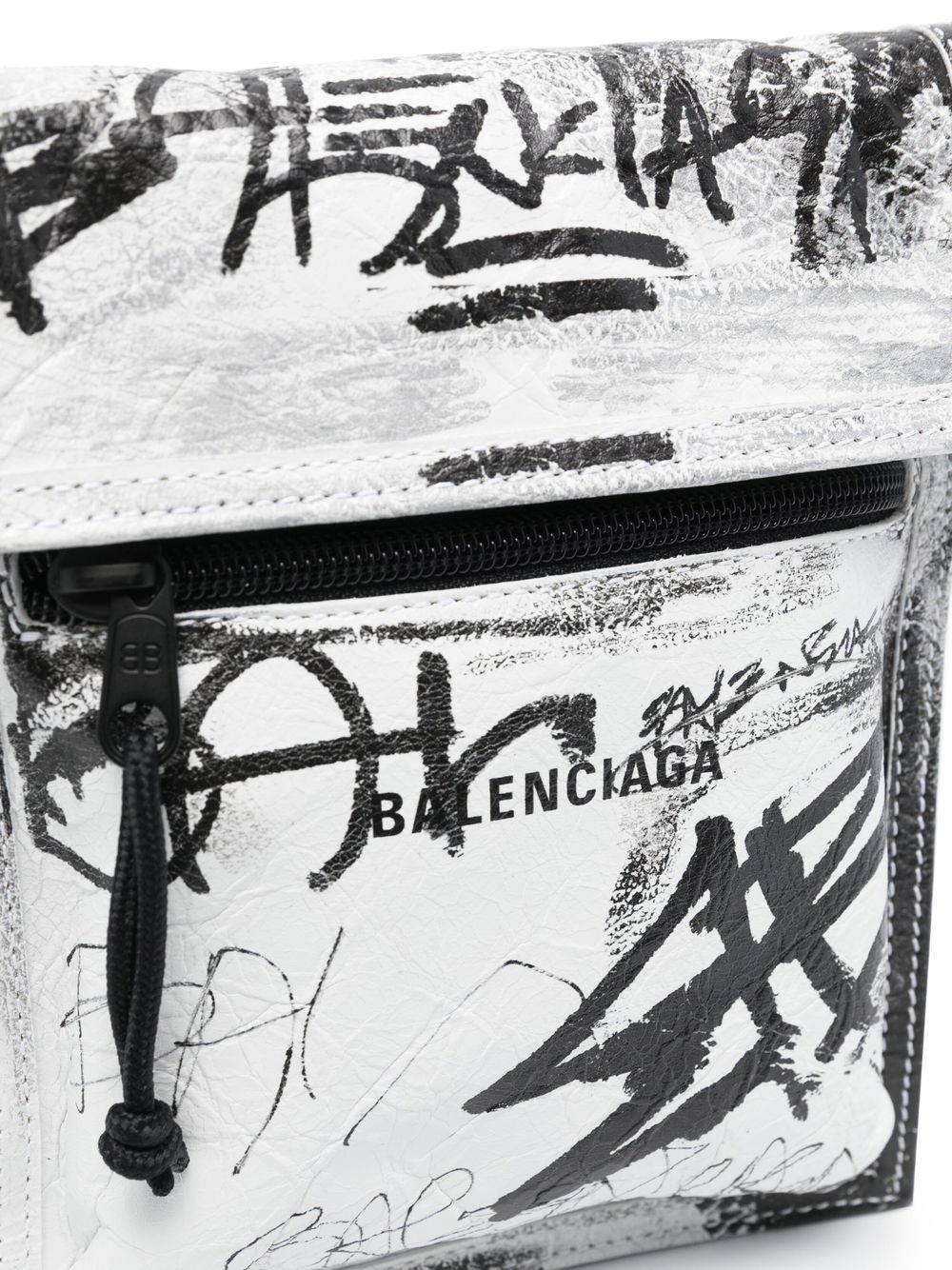 Ba*len*cia*ga small explored graffiti messenger bag