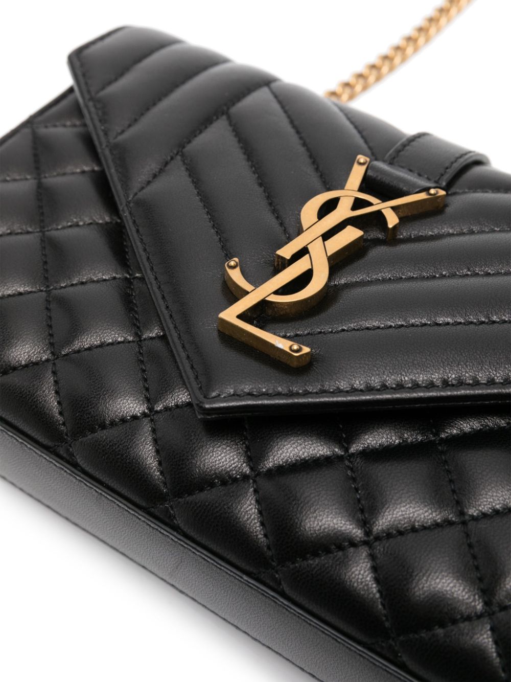 Saint Laurent small Envelope quilted shoulder bag