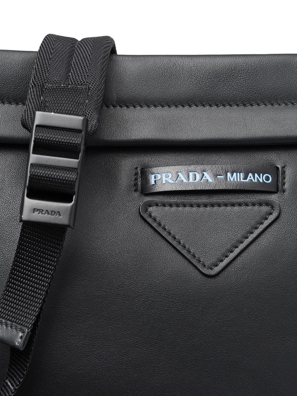 Pra*a leather shoulder bag