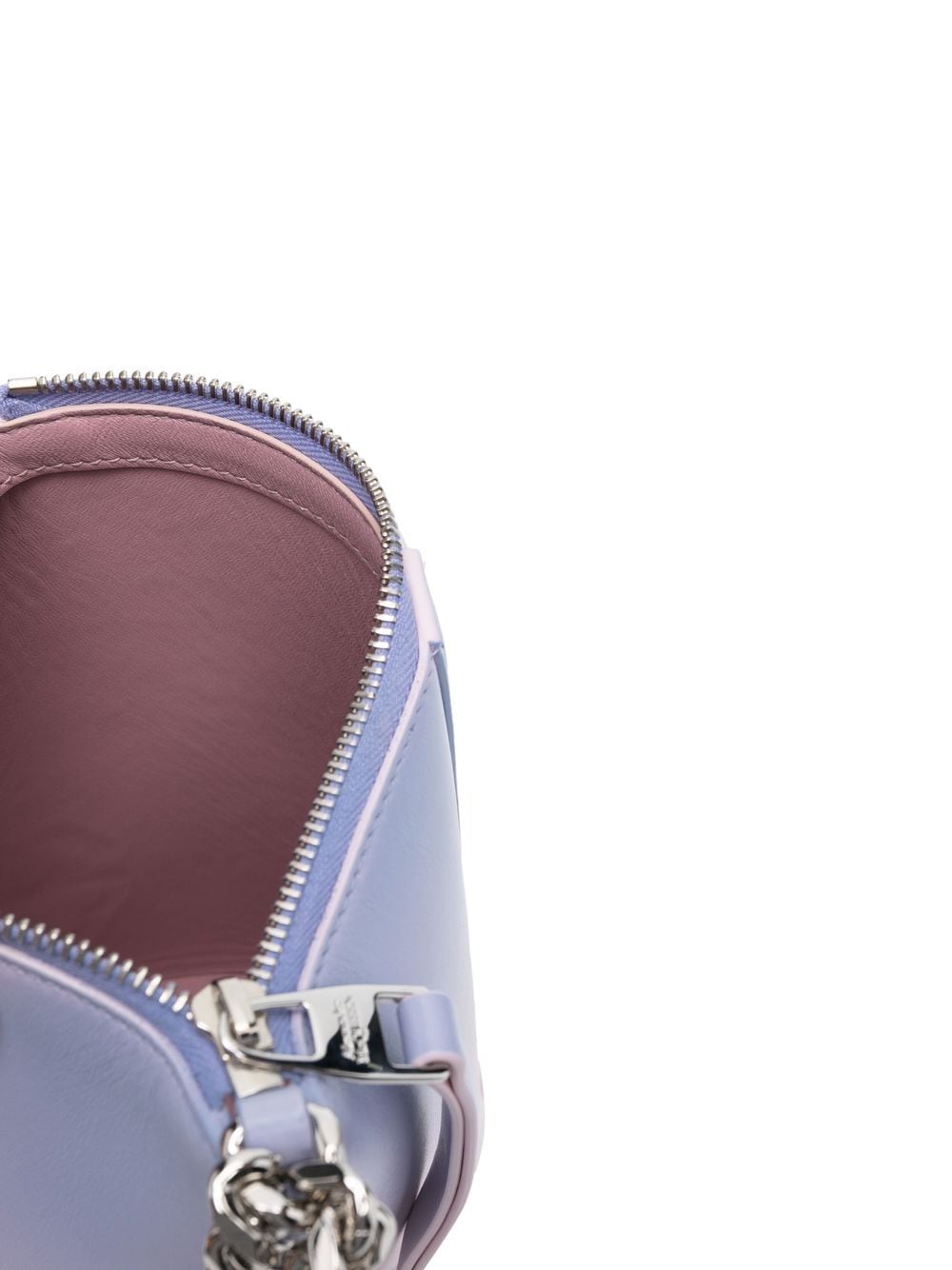 Alexander McQueen gradient-effect triangle clutch bag