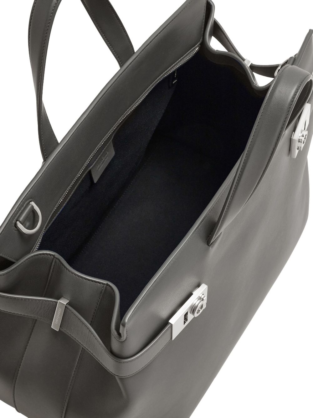 Ferragamo Gancini-buckle leather tote bag