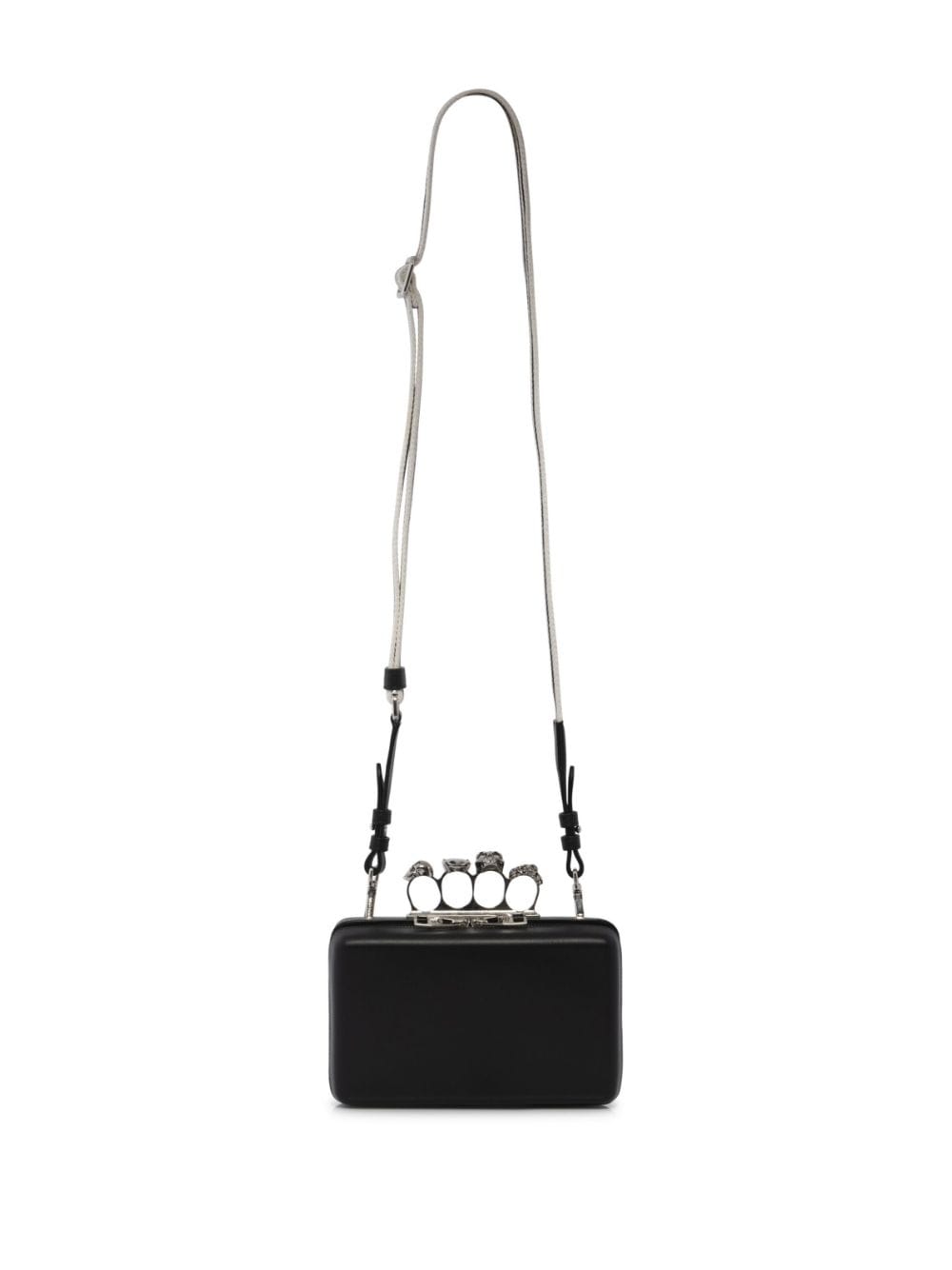 Alexander McQueen Twisted leather clutch bag