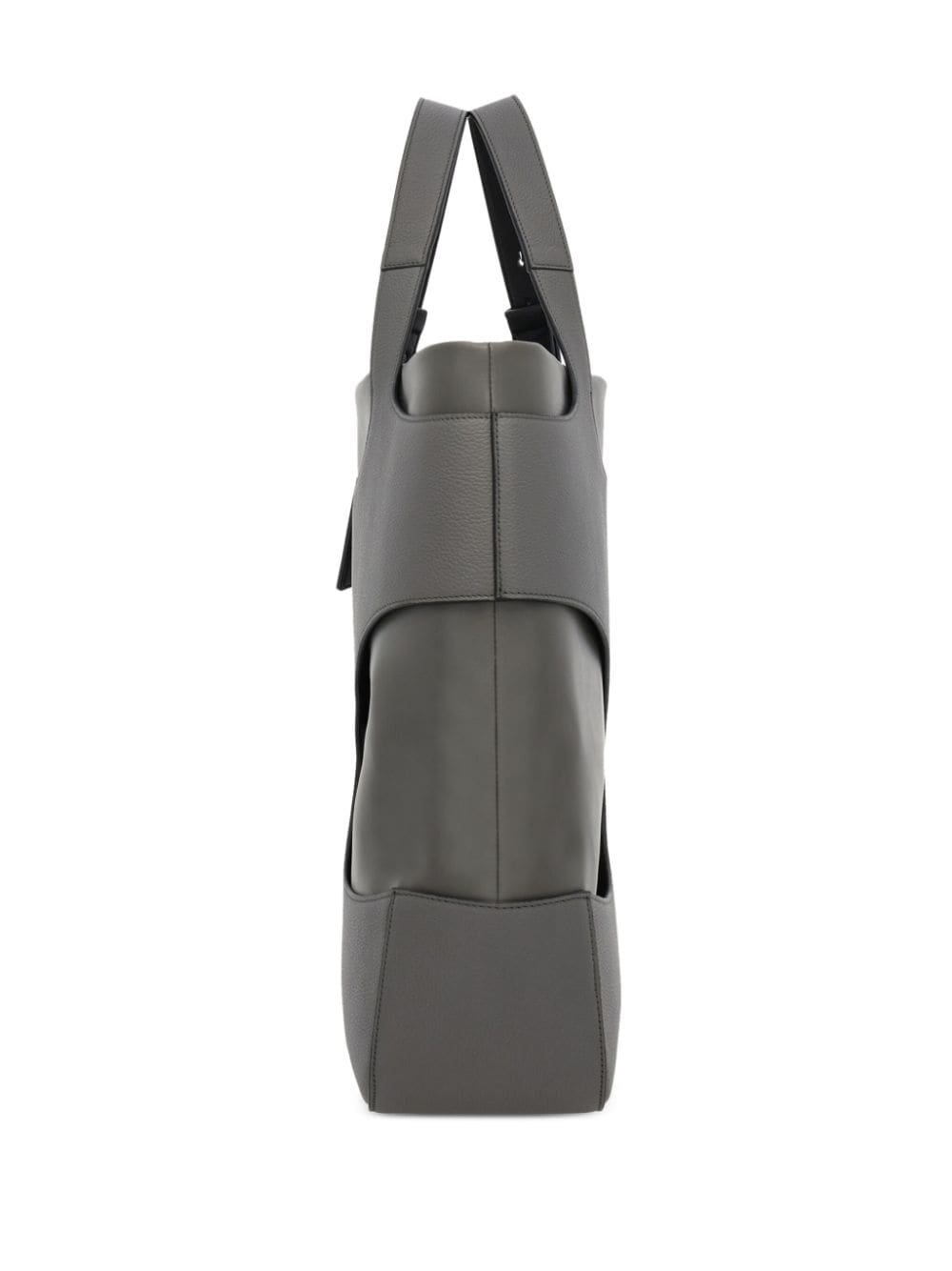 Ferragamo cut-out detail leather tote bag