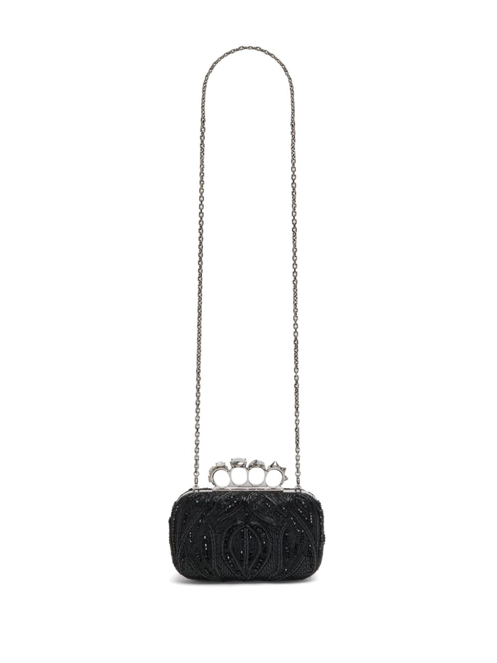 Alexander McQueen Knuckle beaded clutch