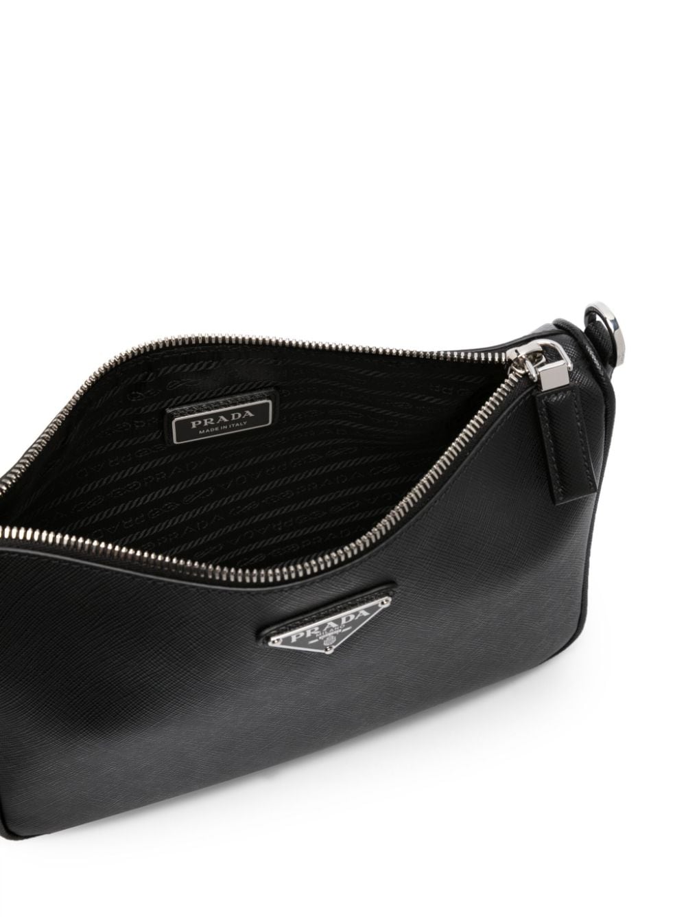 Pra*a saffiano-leather shoulder bag