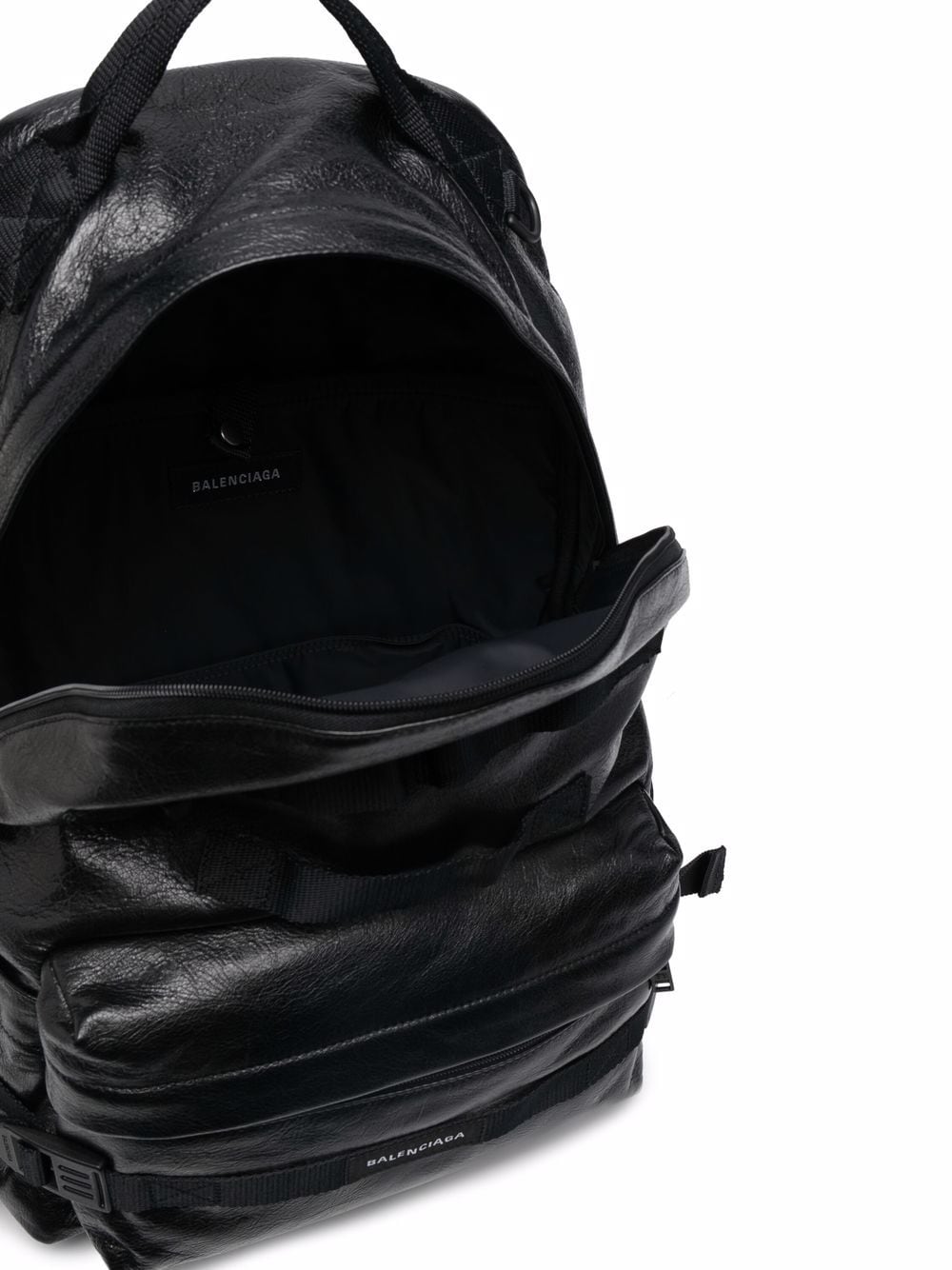 Ba*len*cia*ga army multicarry leather backpack