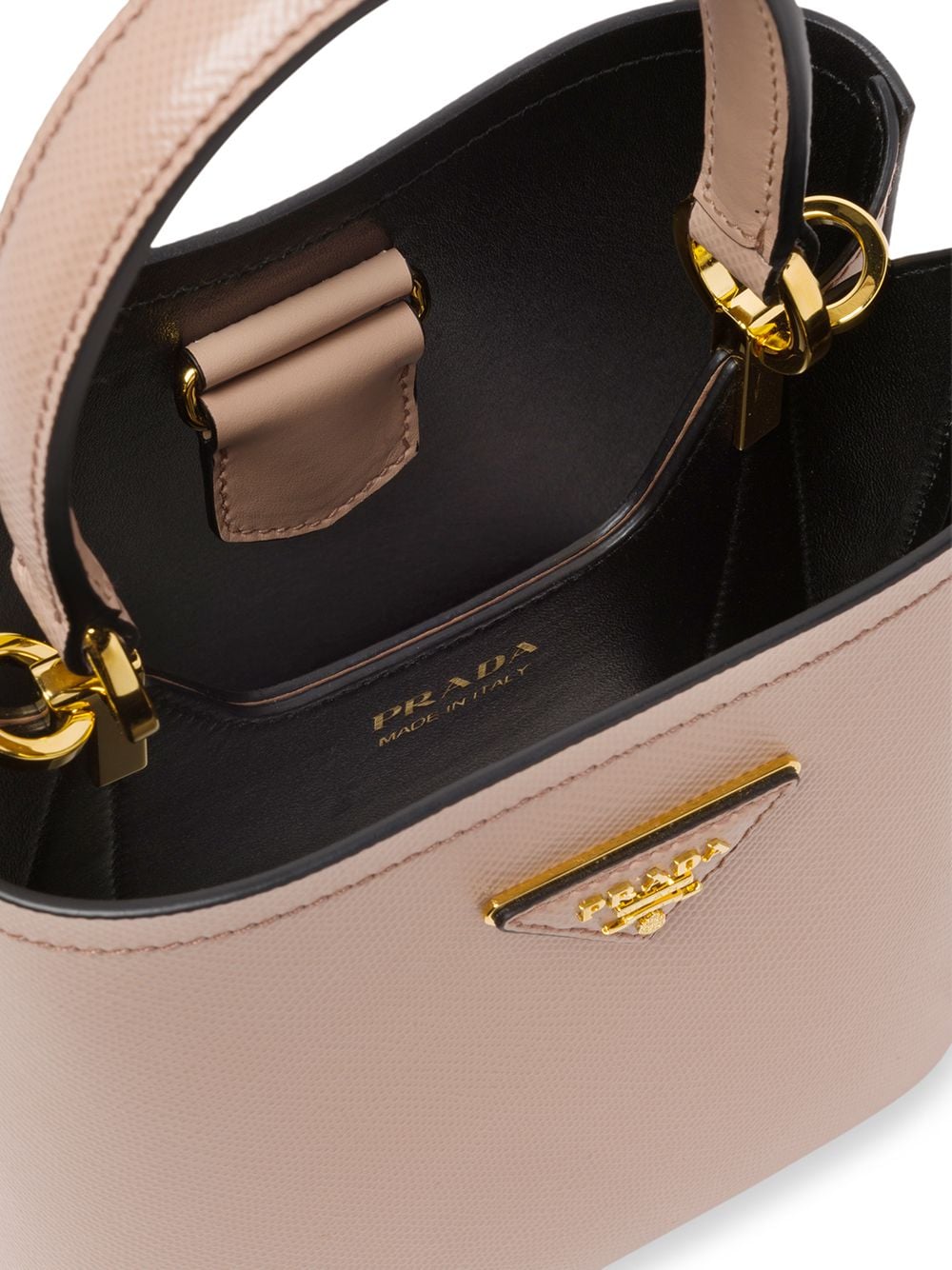 Pra*a small panier bucket bag