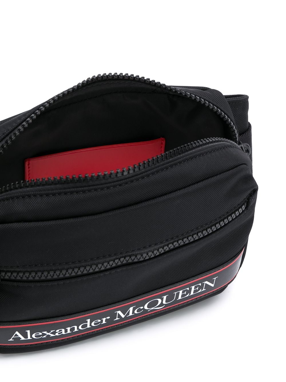 Alexander McQueen logo stripe belt bag