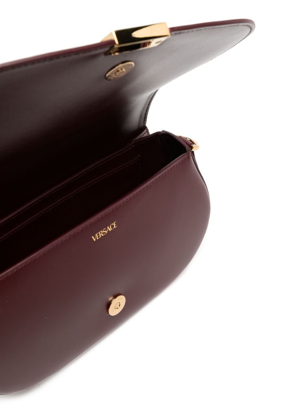 Versace Greca Goddess leather shoulder bag