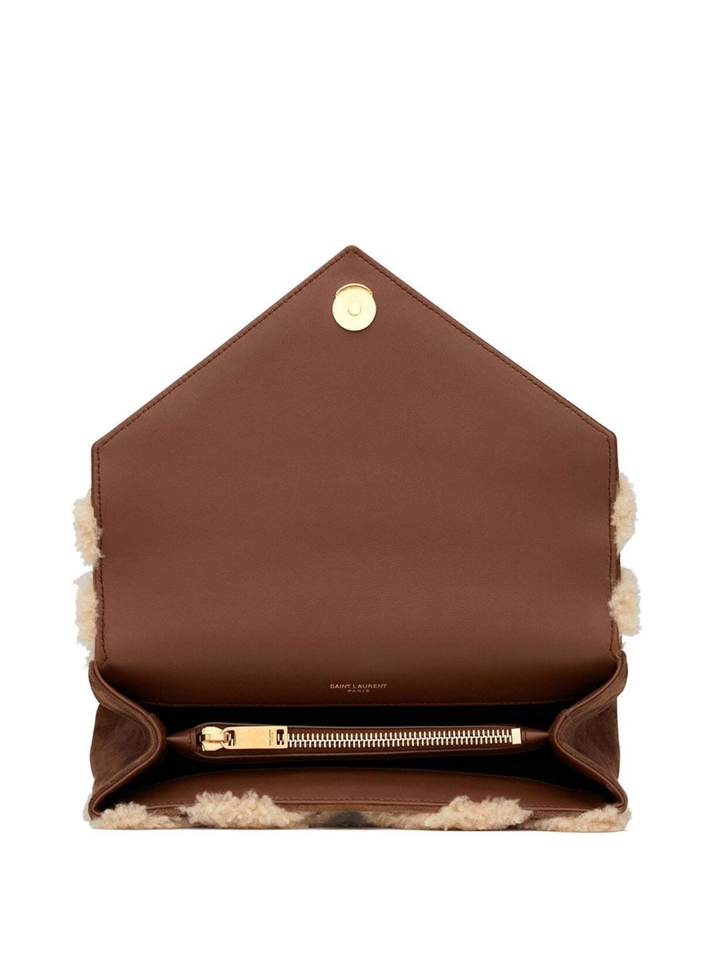 Saint Laurent medium College shearling shoulder bag