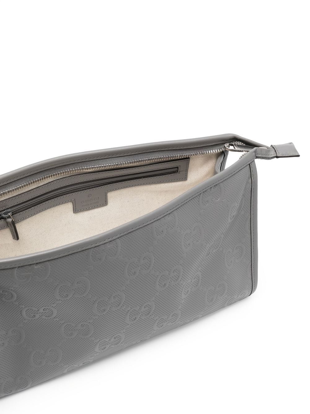 G*u*i gg monogram-embossed clutch bag