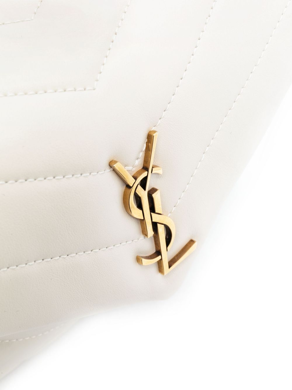 Saint Laurent logo-plaque quilted crossbody bag