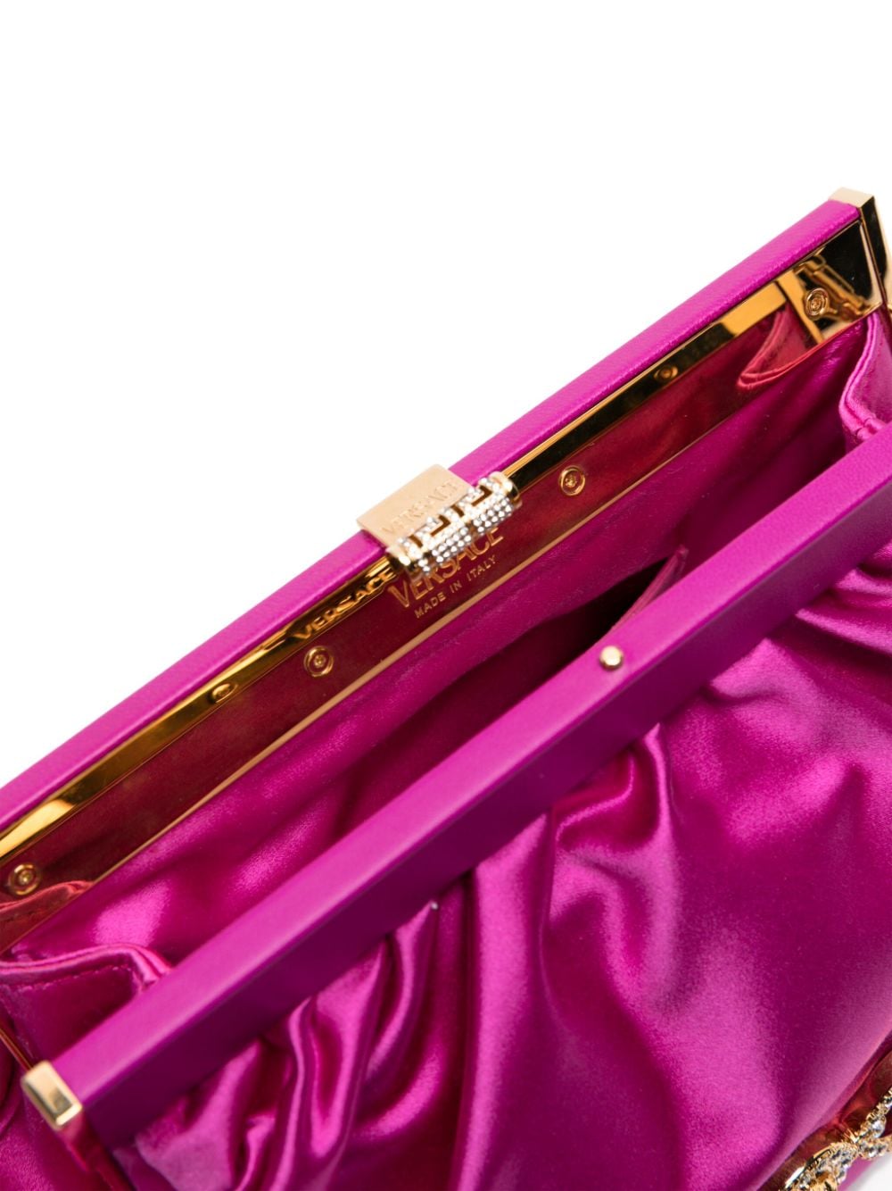 Versace Medusa-plaque clutch bag