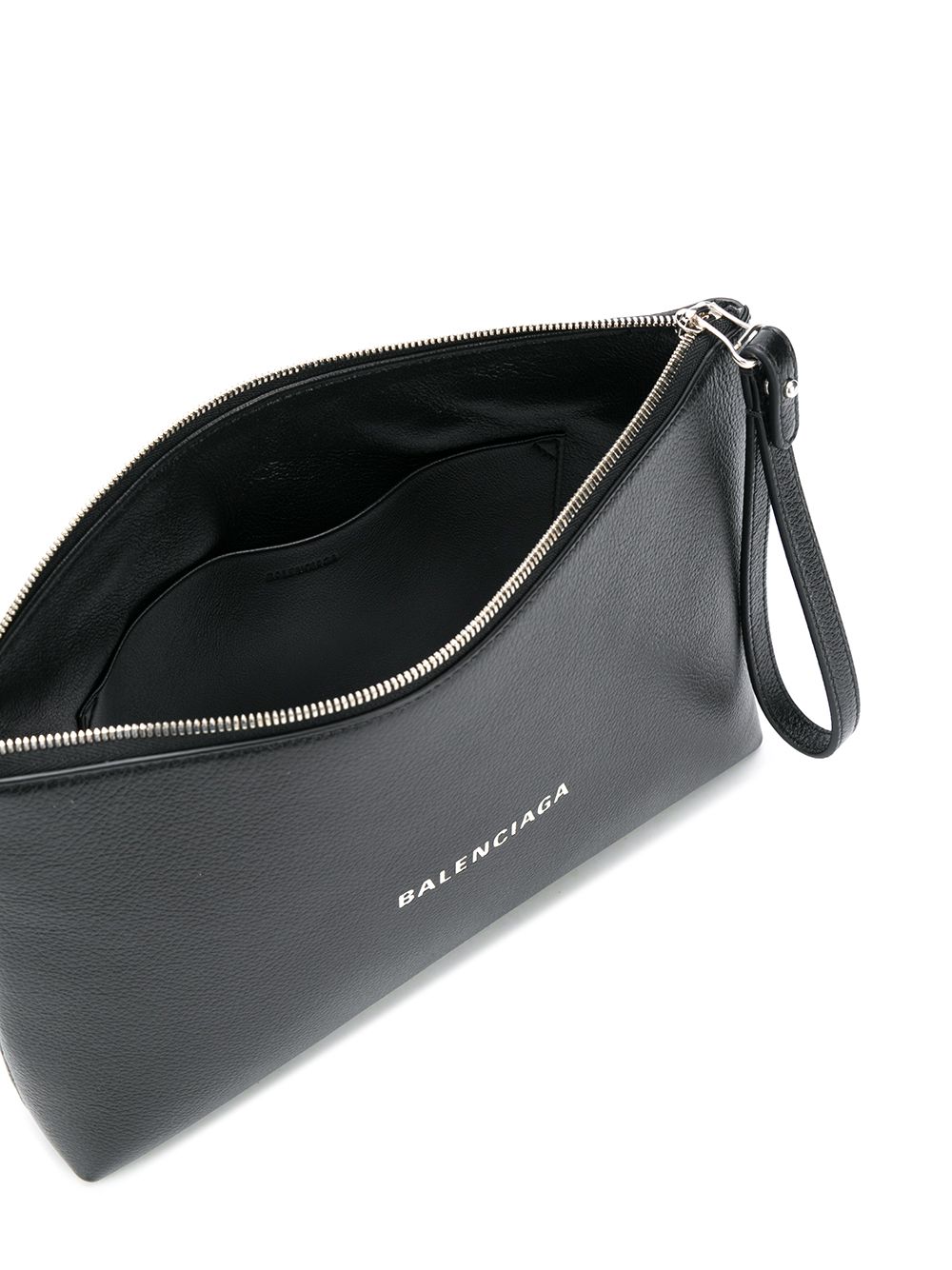 Ba*len*cia*ga cash gusset logo-print clutch