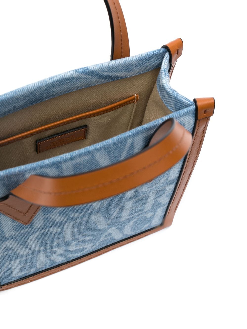 Versace Allover-print denim crossbody bag