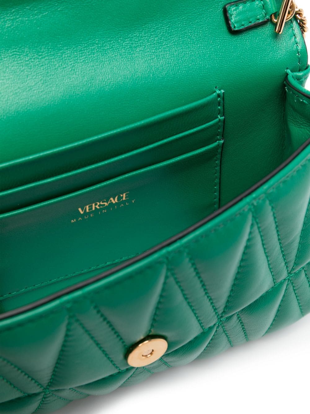 Versace Virtus quilted leather mini bag