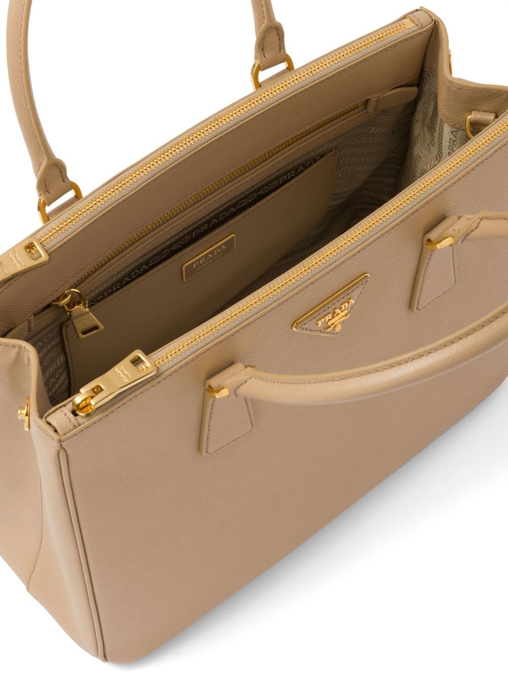 Pra*a large galleria leather tote bag