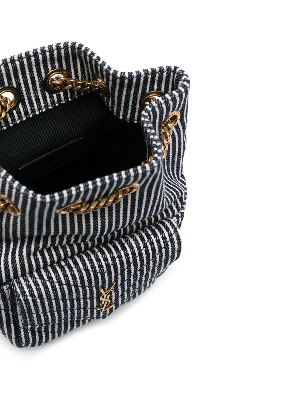 Saint Laurent mini Joe striped bucket bag