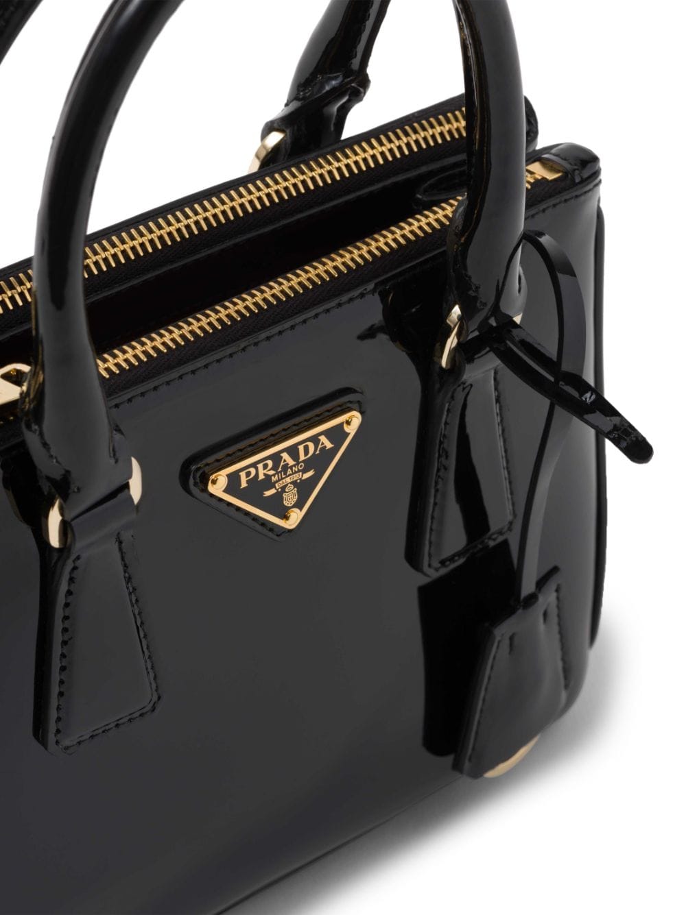 Pra*a galleria patent leather mini bag