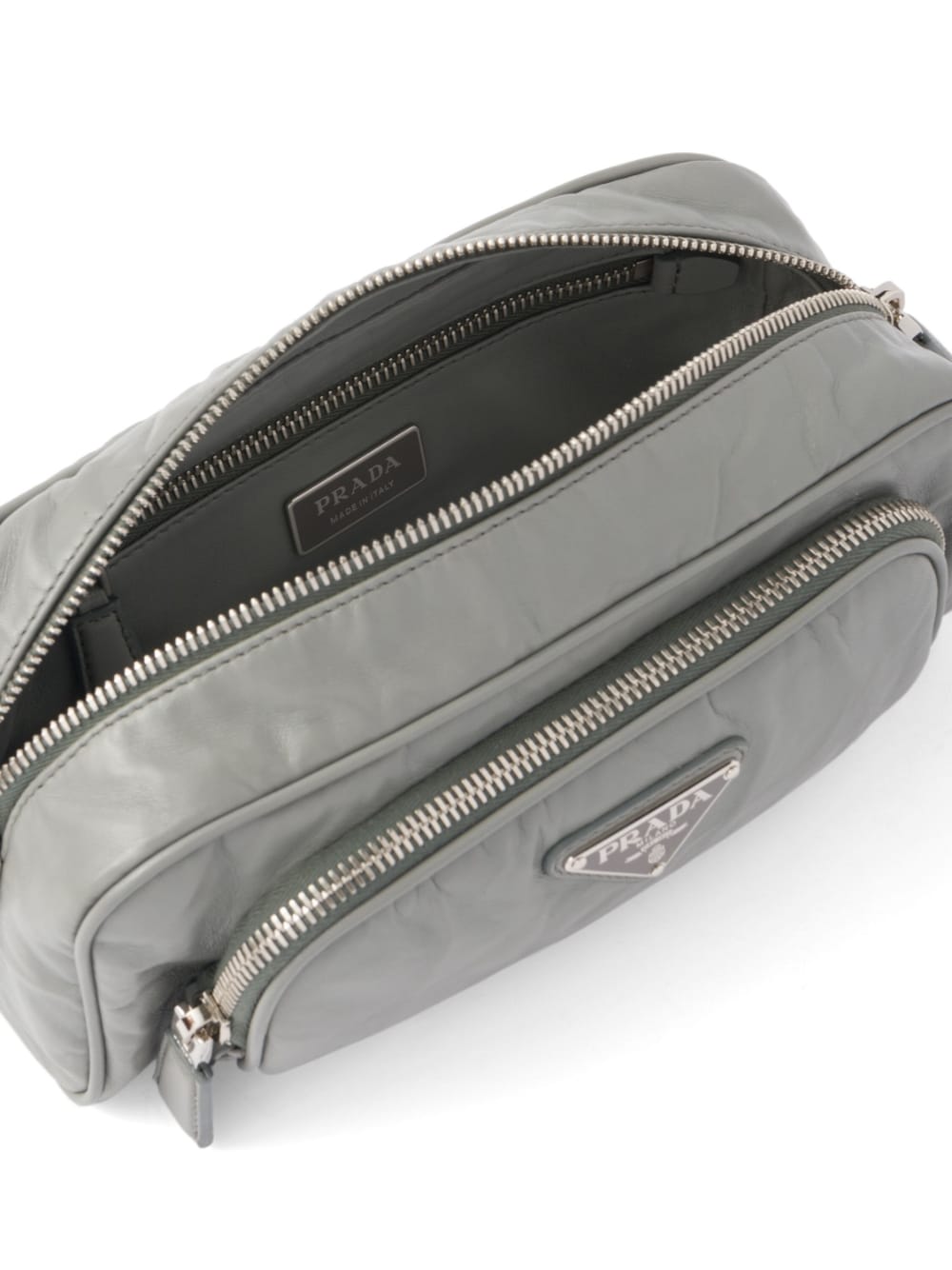 Pra*a leather shoulder bag