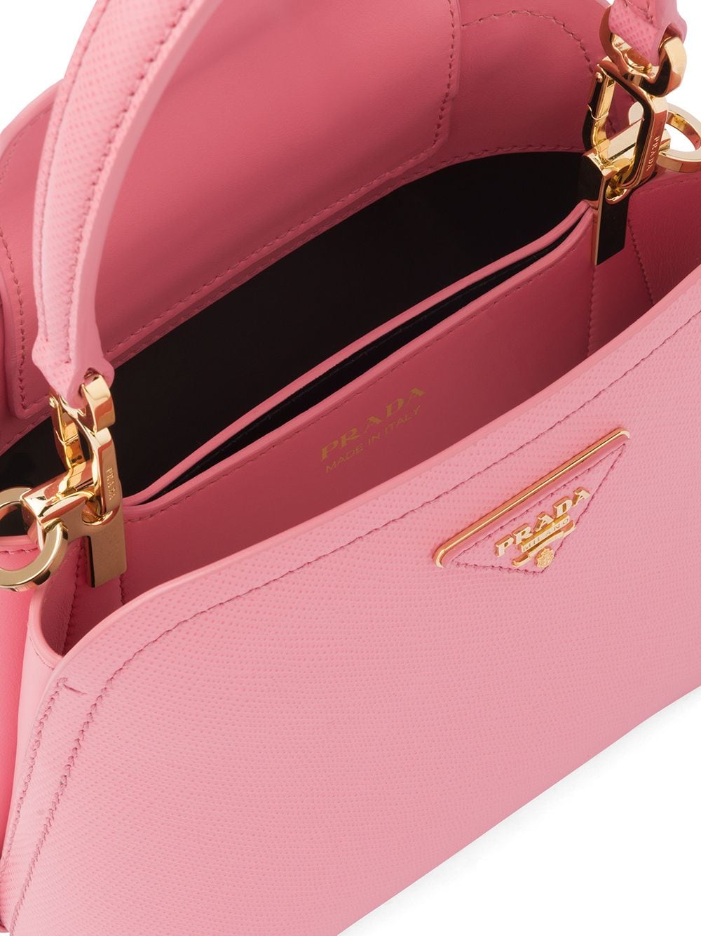 Pra*a Pra*a matinée micro saffiano leather bag