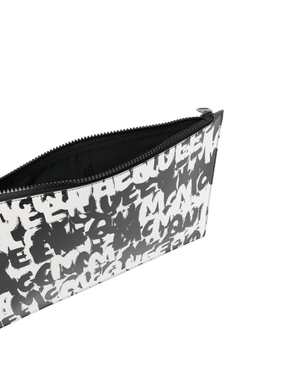 Alexander McQueen Graffiti all-over print clutch