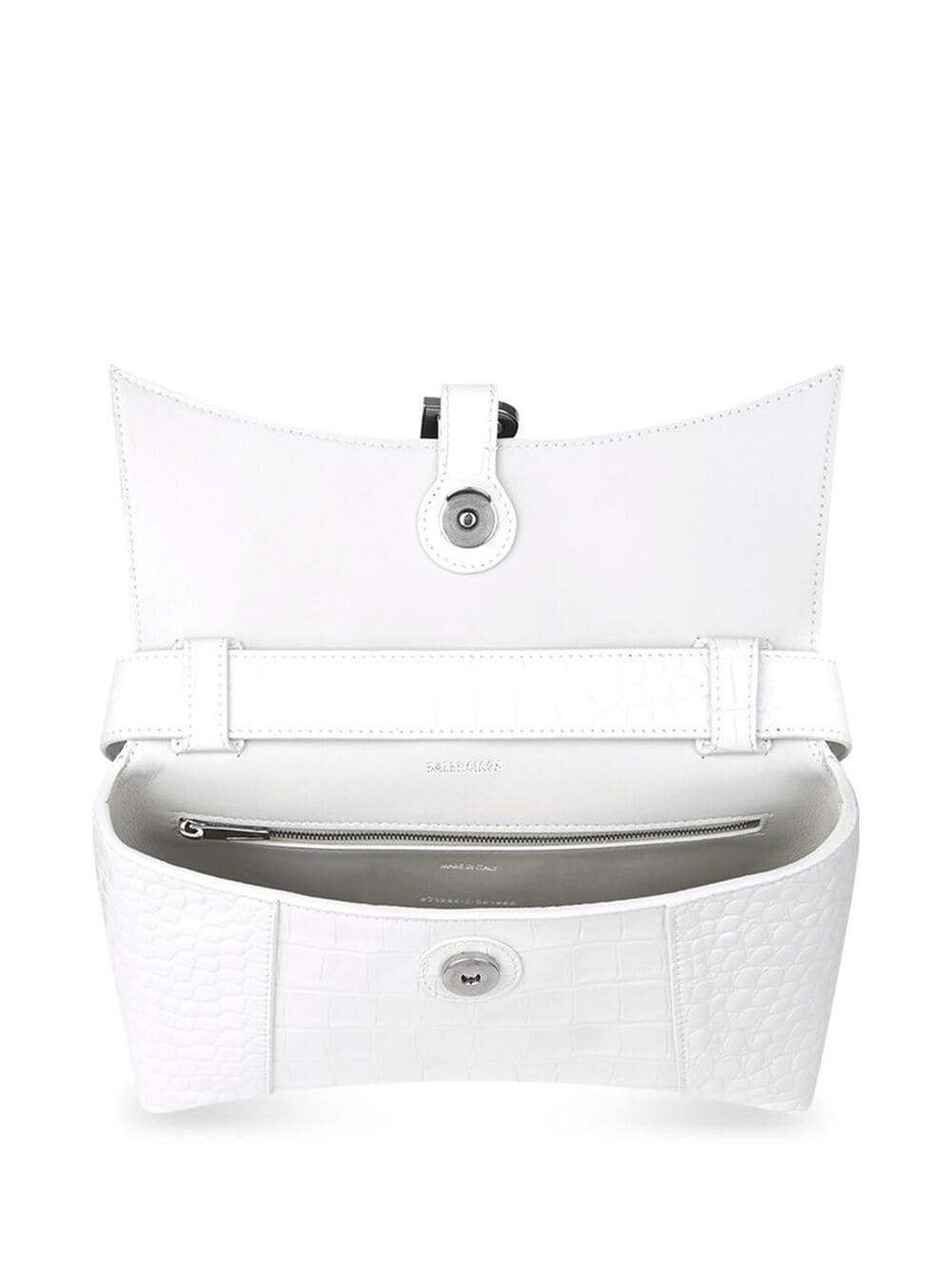 Ba*len*cia*ga downtown xs crocodile-effect shoulder bag