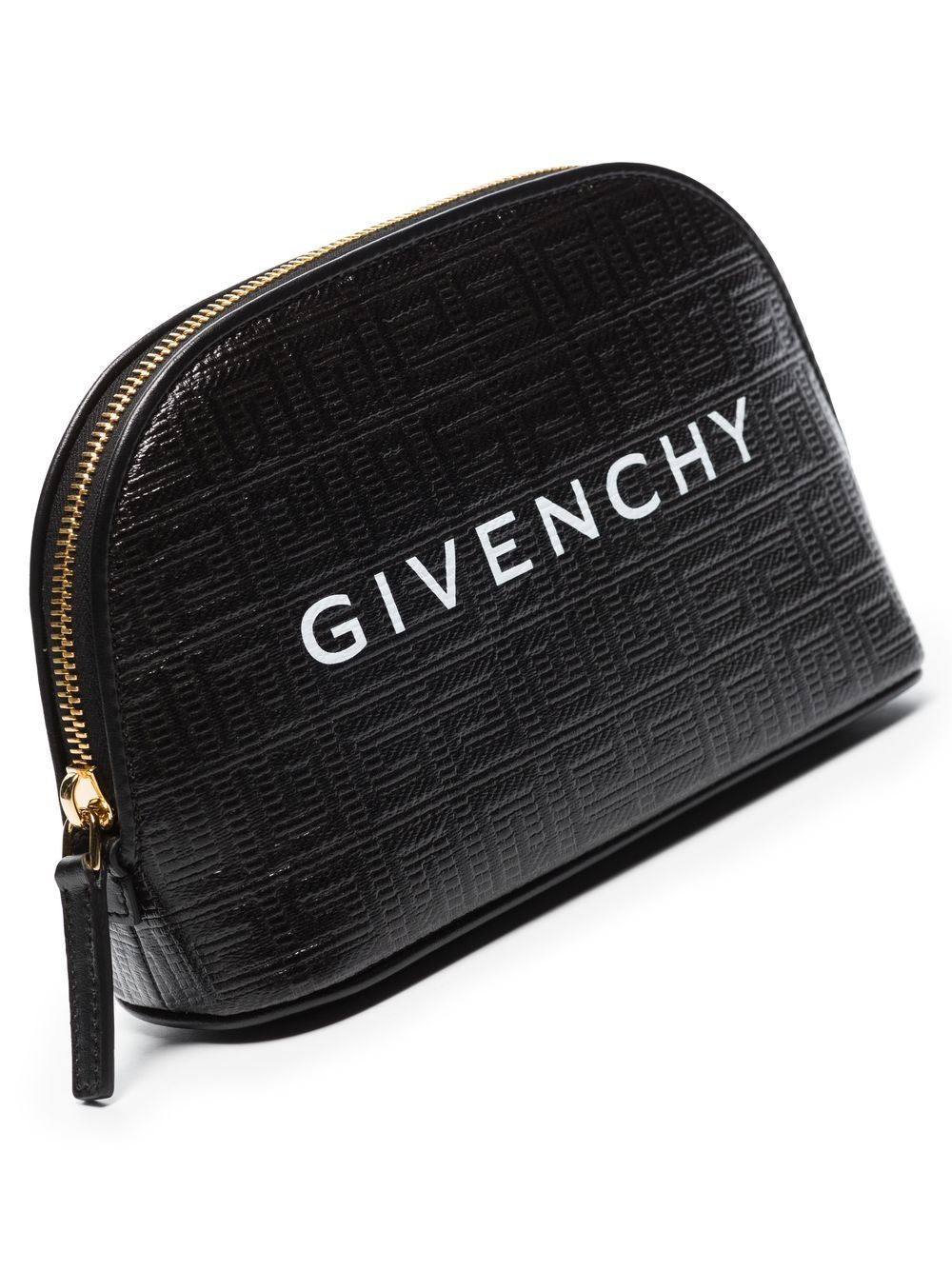 Givenchy logo-print embossed clutch