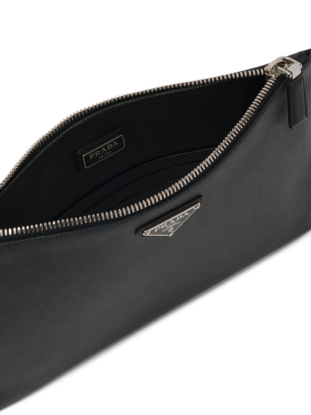 Pra*a logo plaque clutch