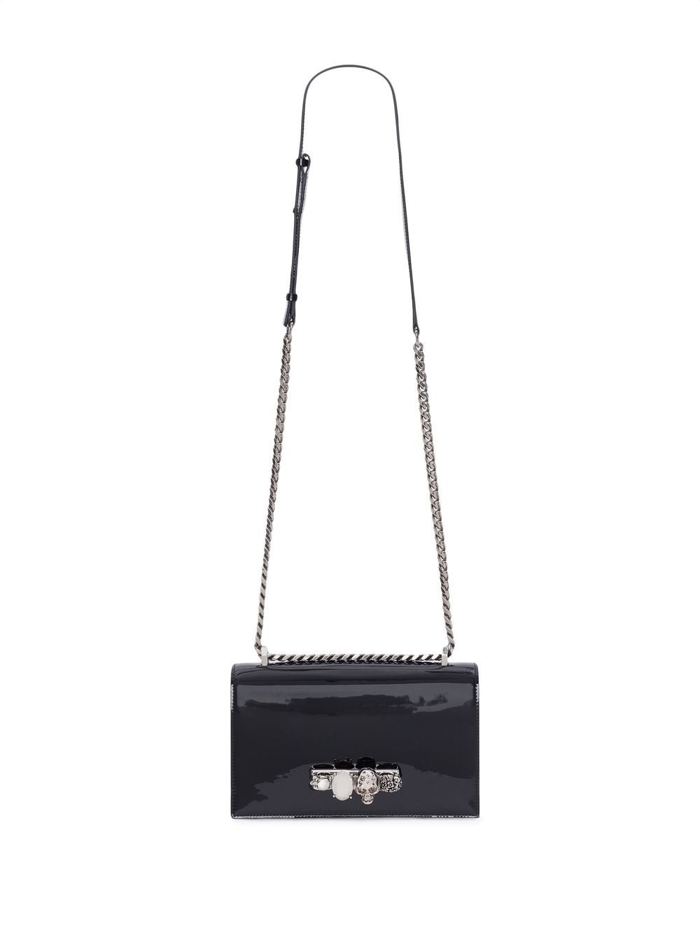 Alexander McQueen Jewelled four-ring handle satchel