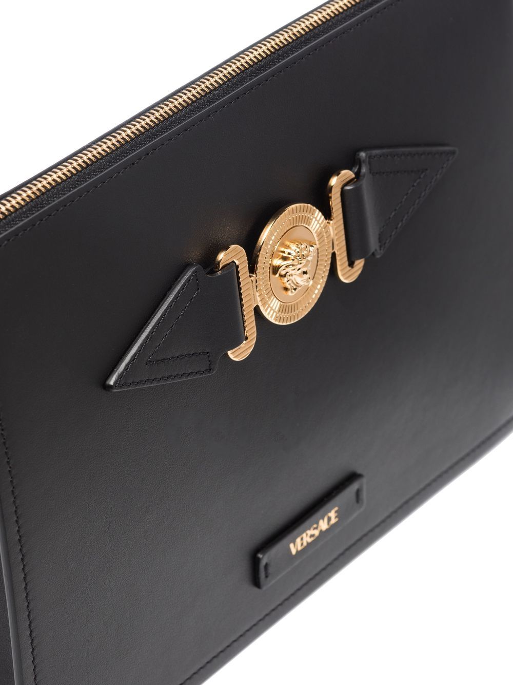 Versace Medusa-plaque clutch bag