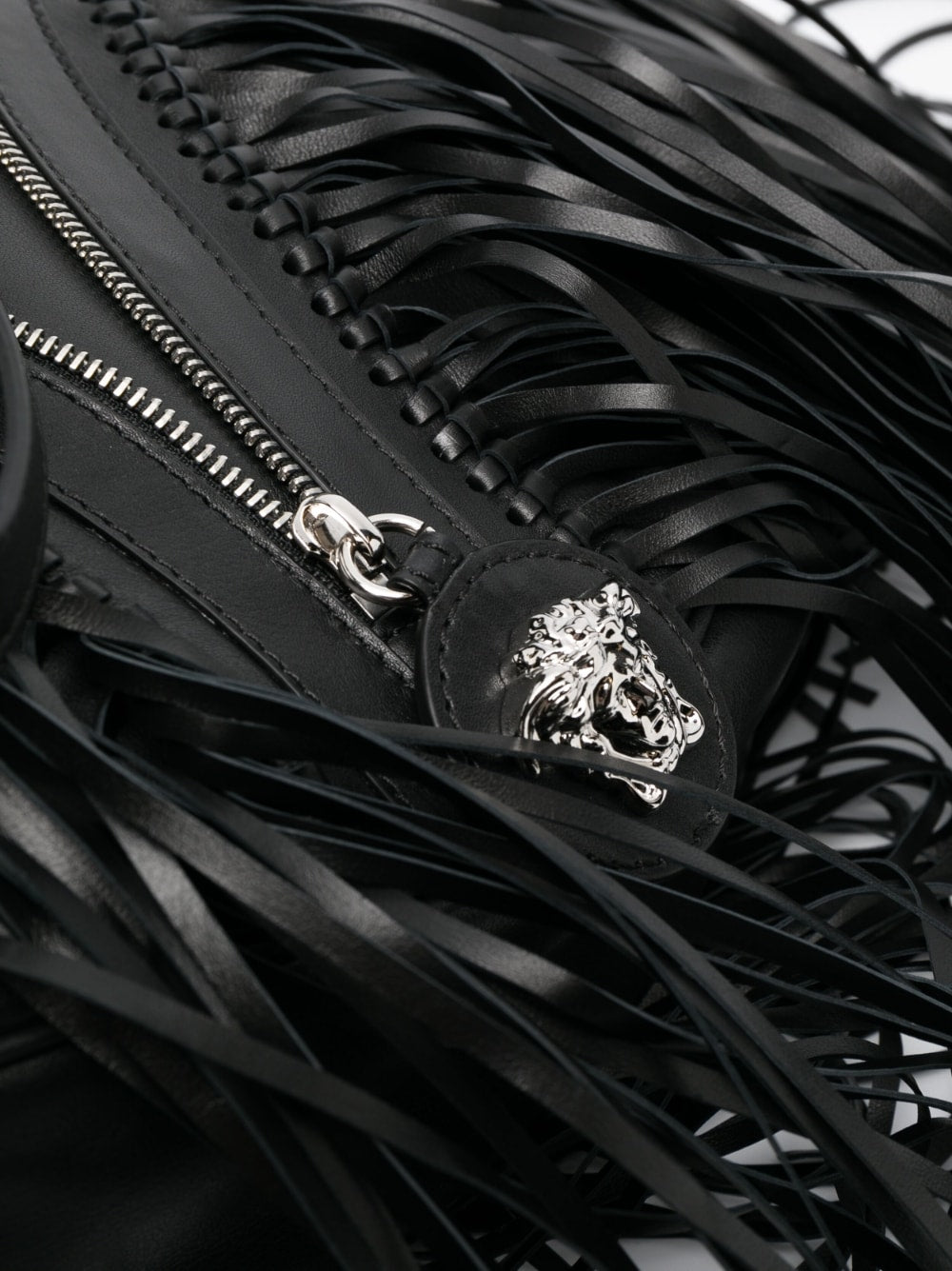 Versace Repeat fringed shoulder bag