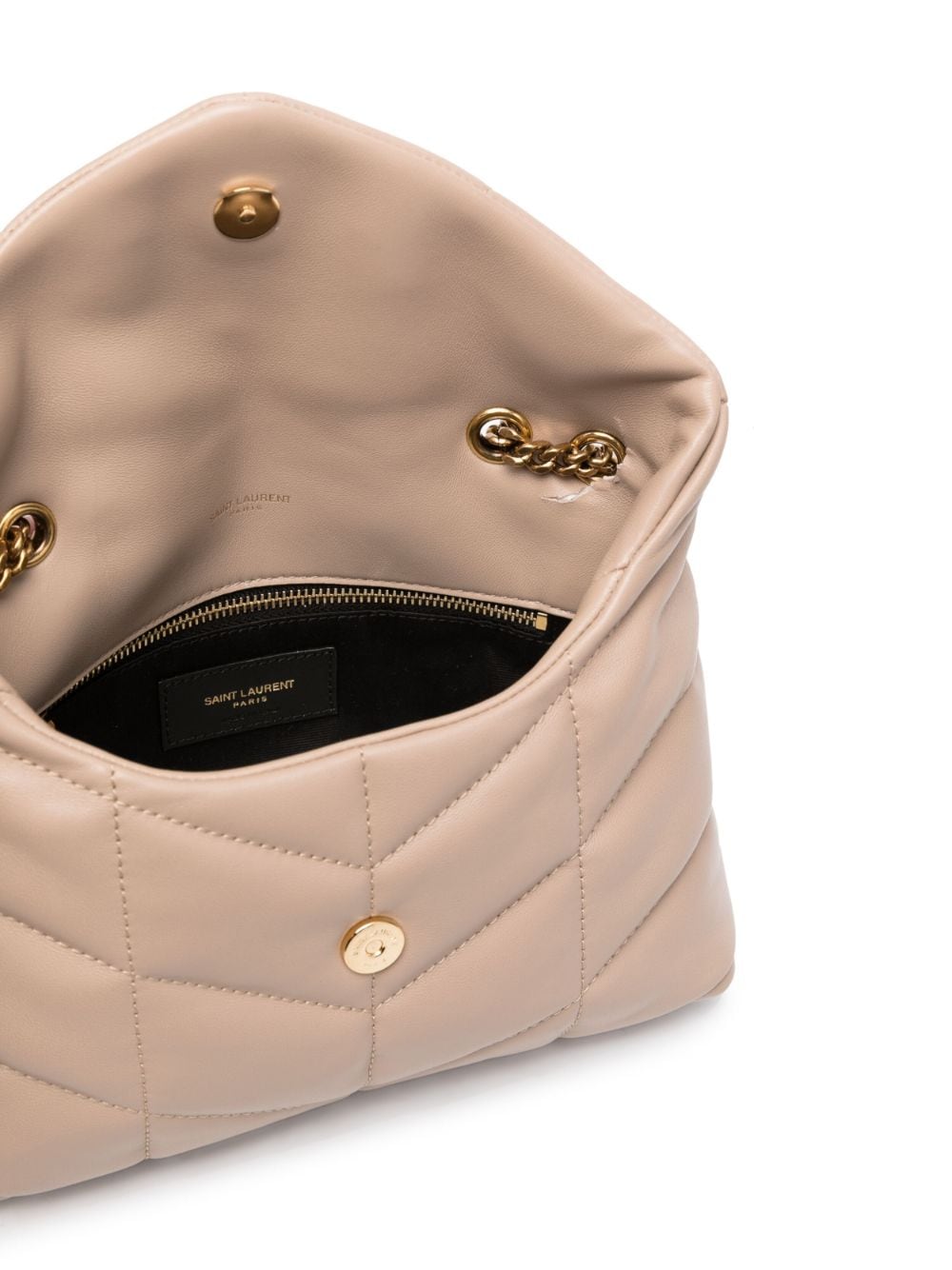 Saint Laurent logo-plaque quilted crossbody bag