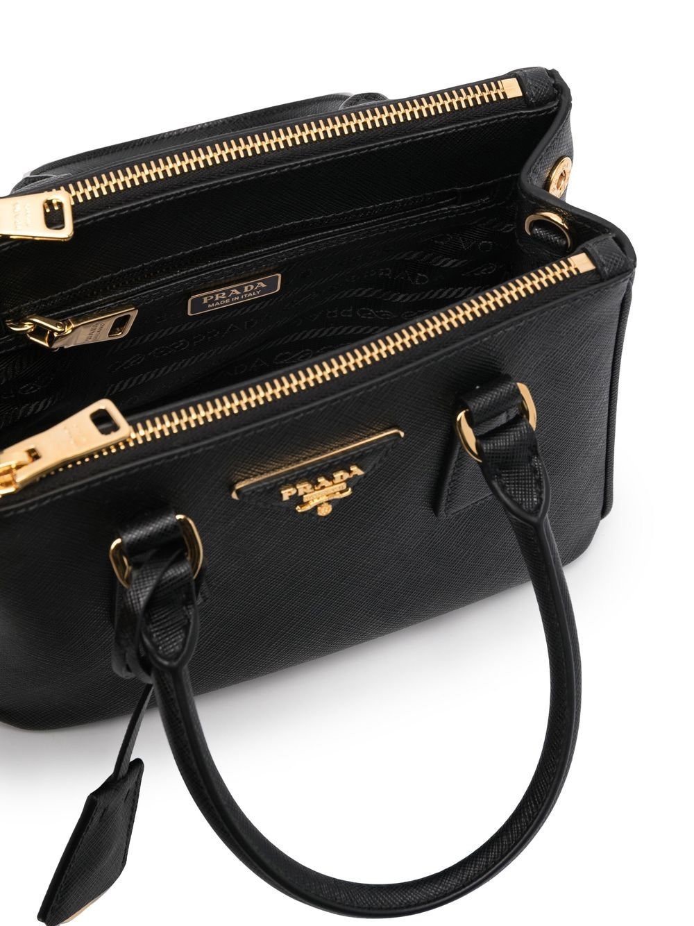 Pra*a logo-plaque tote bag