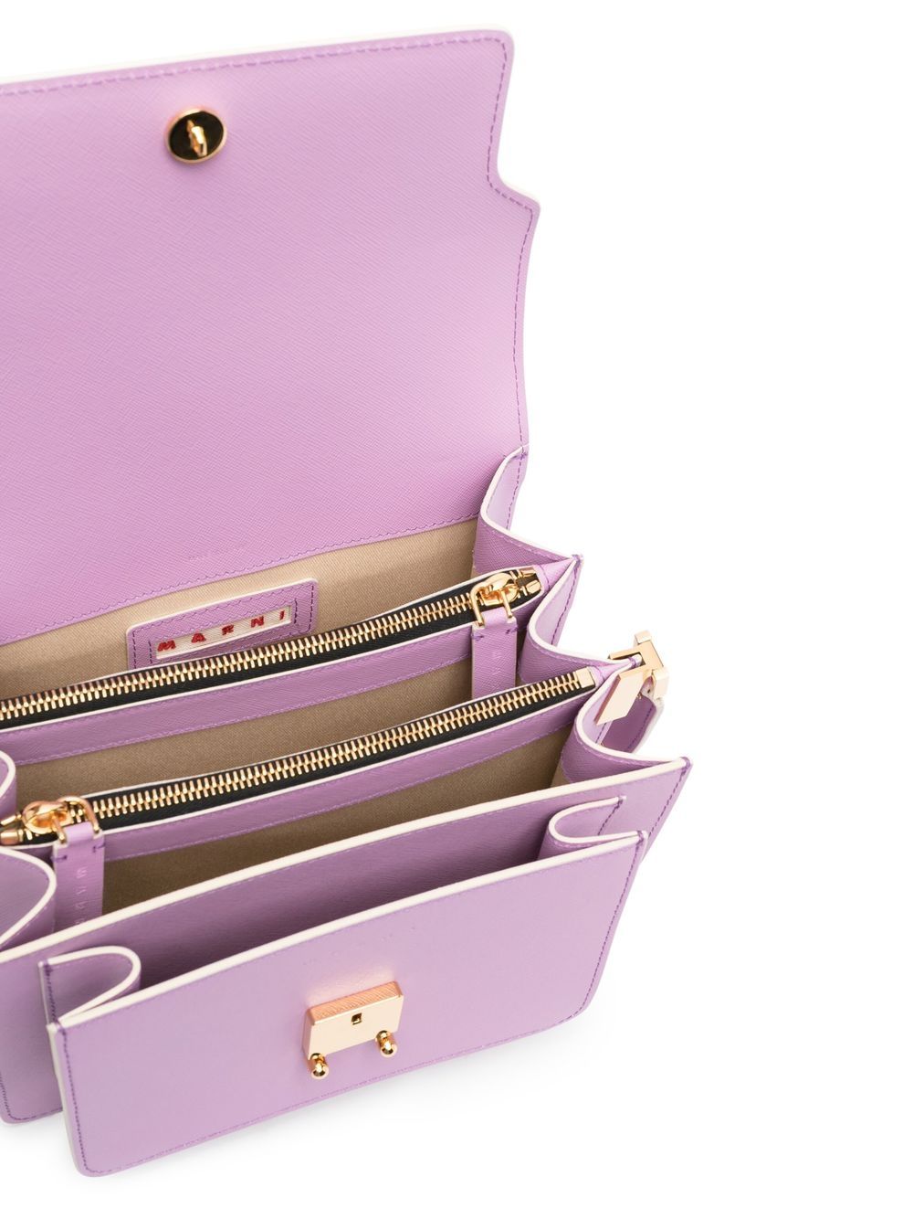 Marni Trunk leather shoulder bag