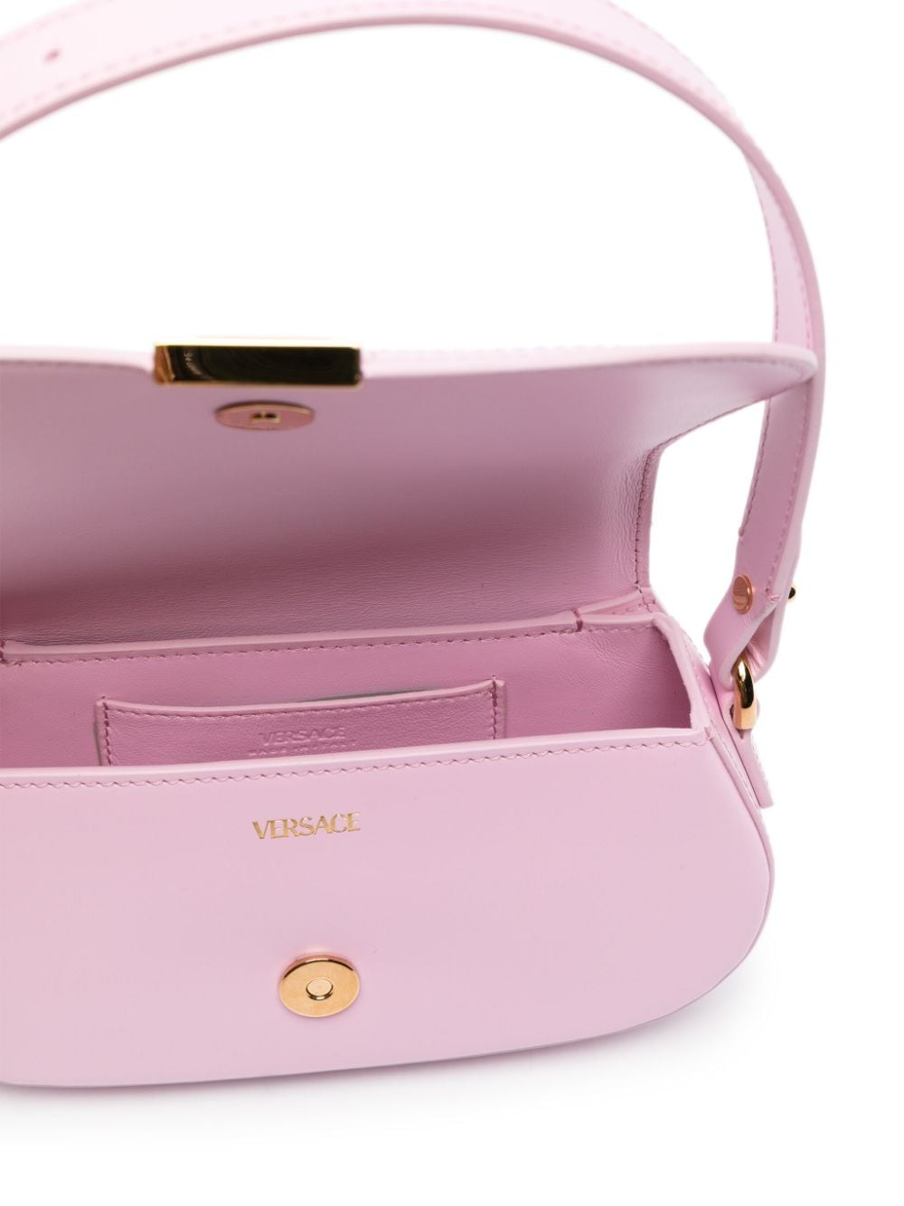 Versace Mini Greca Goddess leather shoulder bag