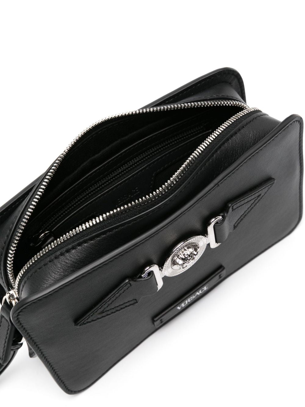 Versace Medusa Head-plaque leather shoulder bag