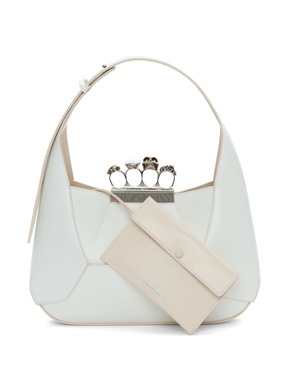 Alexander McQueen Jewelled Hobo leather tote bag