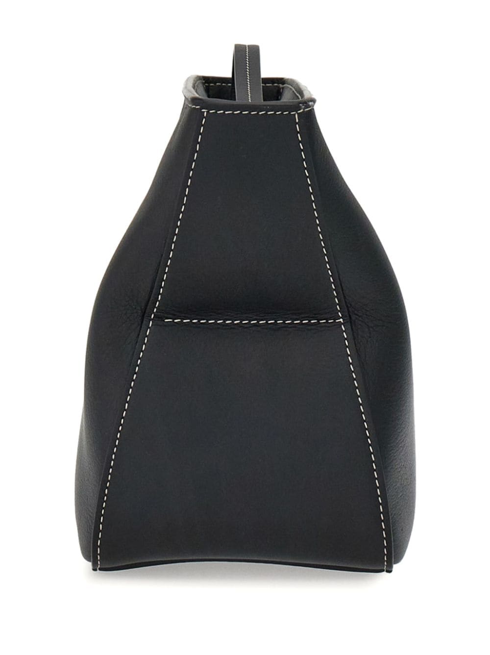 Ferragamo logo-stamp leather clutch bag