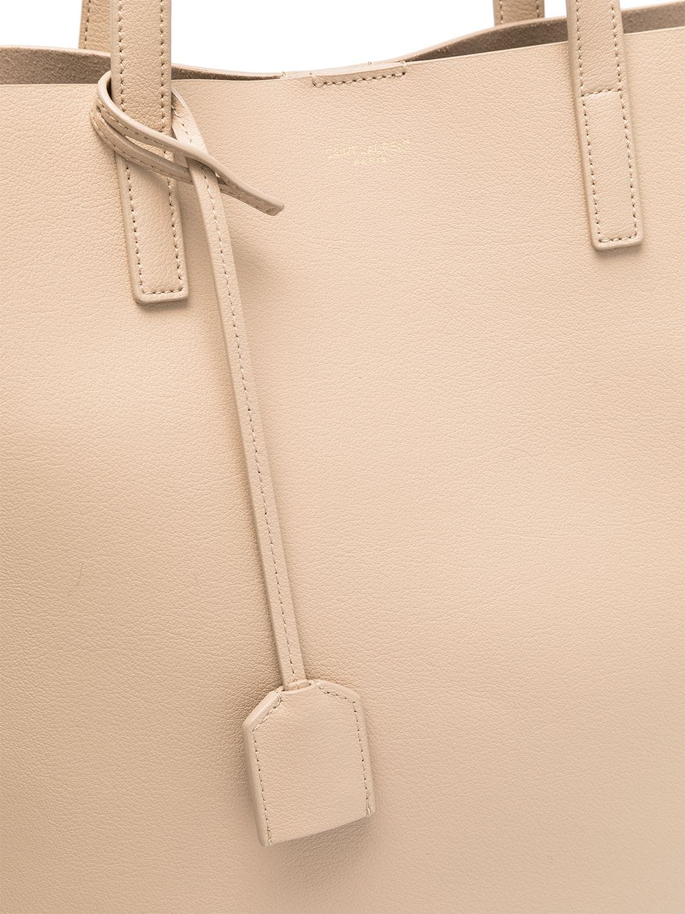 Saint Laurent logo-print leather tote bag