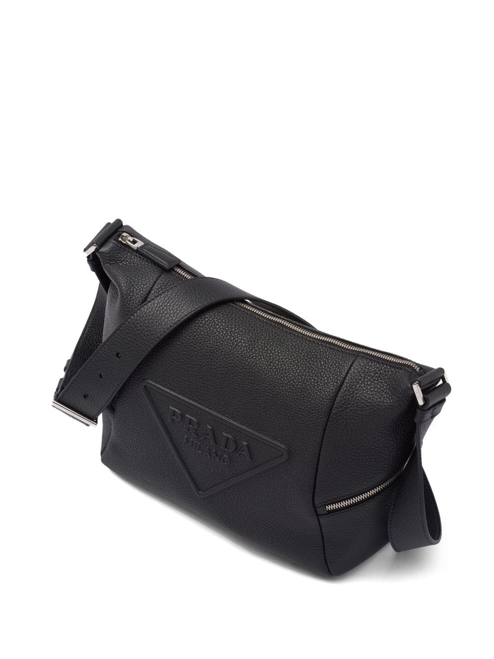 Pra*a debossed-logo shoulder bag