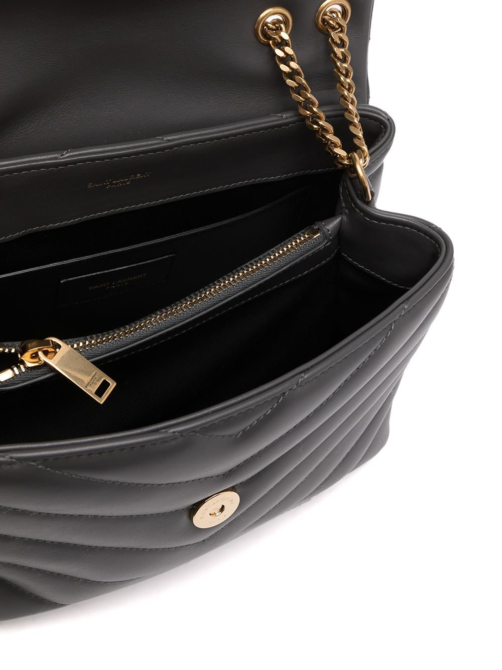 Saint Laurent Loulou logo-plaque shoulder bag